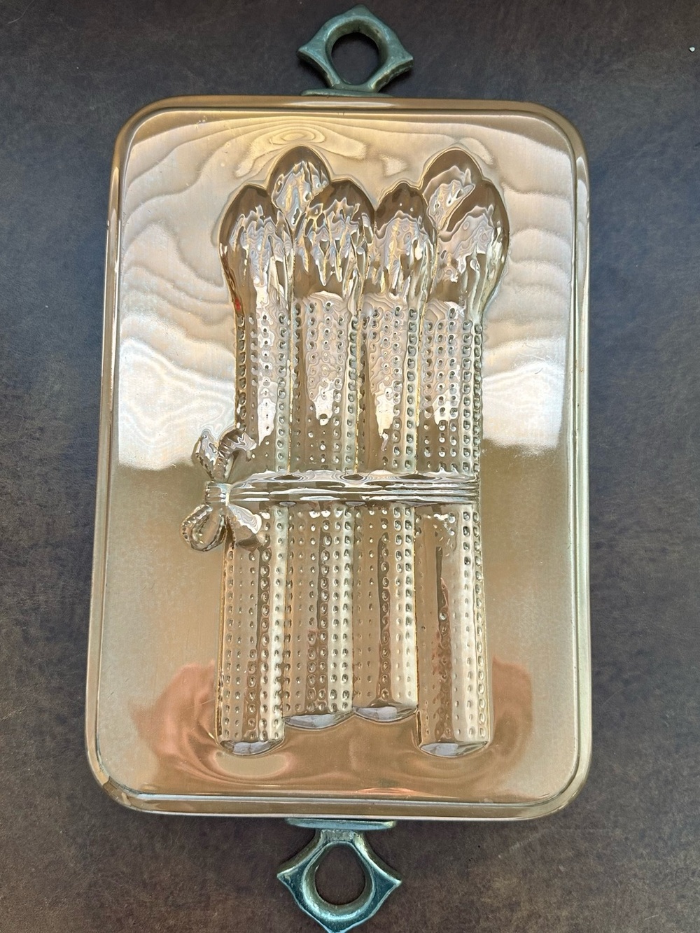 Vintage Copper Asparagus Mold Wall Hanging